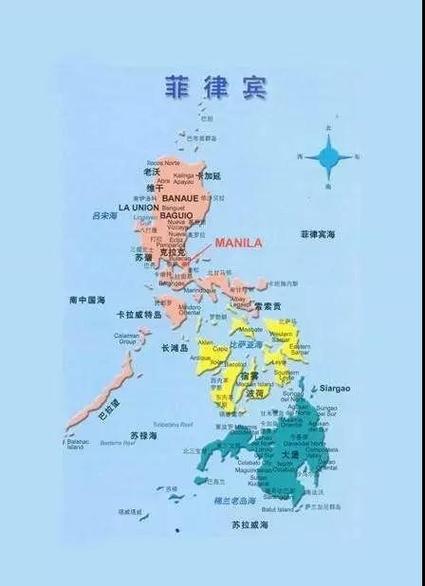 菲律宾地理位置世界地图